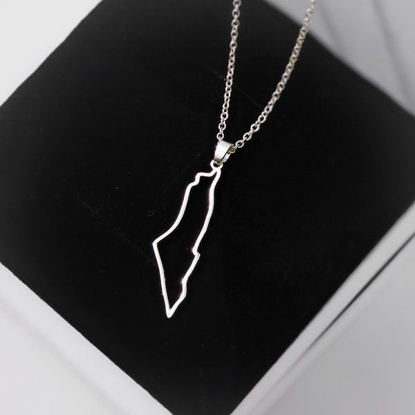 Customized Map Necklace.